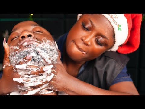 ASMR  No gum Intense Beard Pamper ✨ Ingrown Hair Pulling, Washing & Nitpicking (Long Nails)