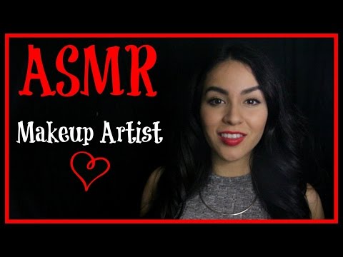 ASMR ♥︎ Makeup Artist Role Play (Close Up Whispering, Camera Brushing, Personal Attention)