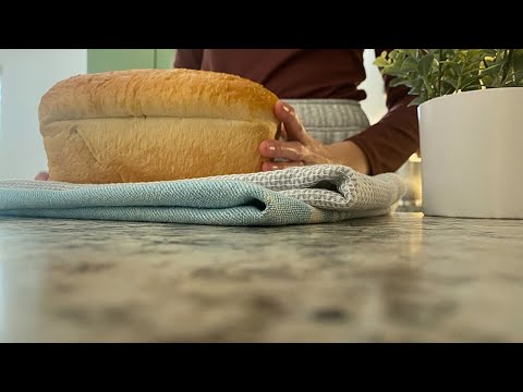 ASMR Baking Japanese Milk Bread (Tangzhong) Soft Spoken