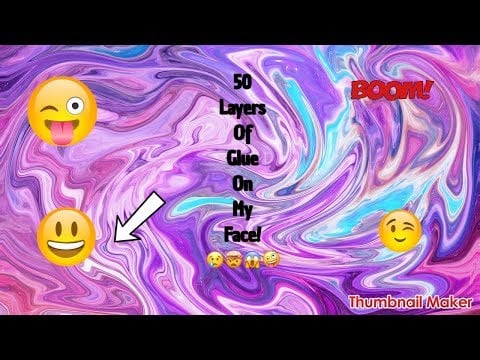 50 Layers Of Glue On My Face || It Pulled Out My Baby Hairs 🤪