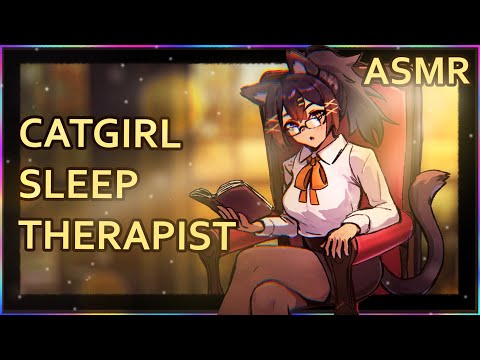 First Session with Your Catgirl Sleep Therapist | ASMR | Personal Attention |  [writing] [tapping]