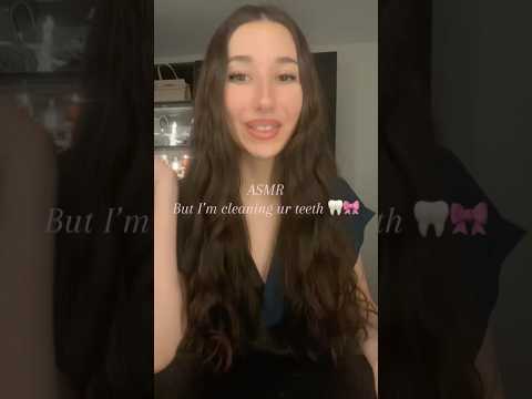 Asmr cleaning ur teeth 🦷💤 #asmr #tapping #tingles #sleep #relaxing