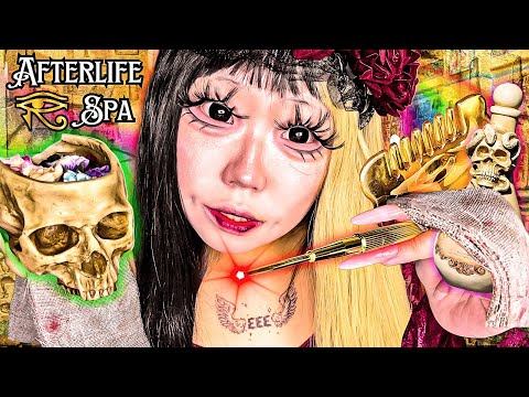WLW Mortician⚰️ MUMMIFIES YOU🧟‍♀️ AFTERLIFE Beauty🖤🥀 ASMR Roleplay (CRAZY TRIGGERS⚡)