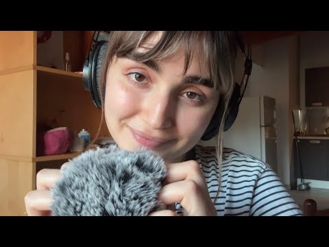 Meditative ASMR for anxiety and stress (+clicky whispers & fluffy mic sounds)