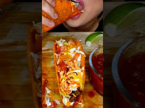 Crunchy Big Tacos #asmr #foodie #tastybites #tacos