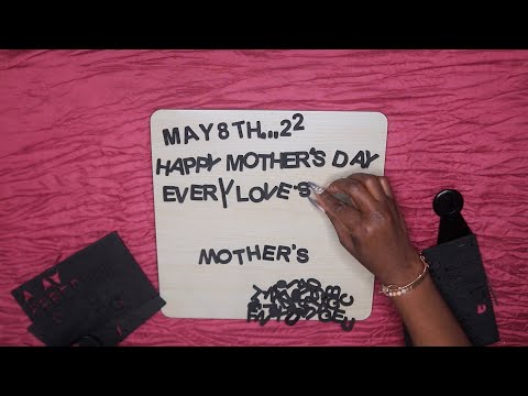 HAPPY MOTHERS DAY ASMR MAGNET LETTER BOARD