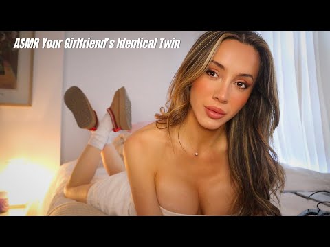 ASMR Your Girlfriend's Identical Twin Kisses You | Whispered