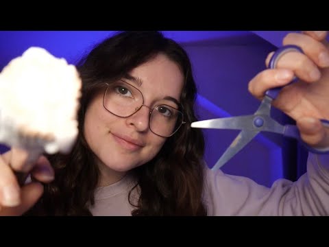 ASMR ~ Roleplay barber💈✂️(barbier, mousse, fluffy, ciseaux)