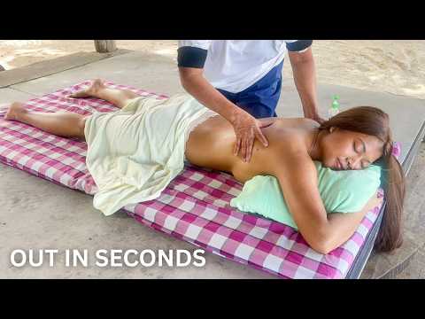 ASMR: Virgin Thai Oil Massage on Secluded Beach!