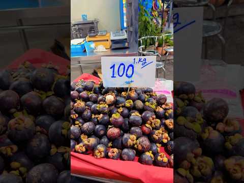I Found A Mangostan Fruit In Pattaya Thailand 😱🇹🇭 #shorts #mangostin #thailand