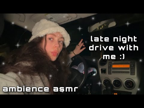 🚗 Car Drive Ambience + Rain 🚗 ASMR (POV you are a sleepy passenger in my car | rainy car ride)