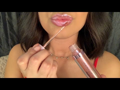 ASMR | LIP GLOSS APPLICATION, LIP SMACKING, INTENSE  MOUTH SOUNDS, KISS SOUNDS