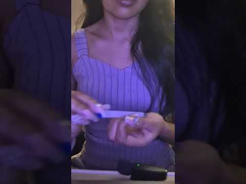 ASMR nail filing sounds for some sleep 🥱 #asmr #relax #asmrsounds #nails #youtubeshorts #feedshorts