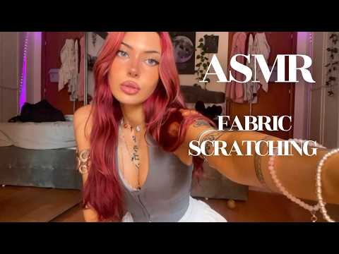 ₊˚⊹♡ ASMR - FABRIC SCRATCHING ON MY OUTFIT ✨💗