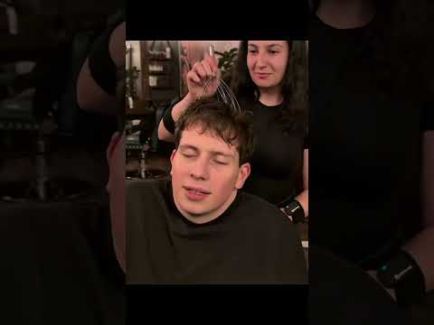 #asmr #barbergirl #relax #fyp #headmassage #triggersforsleep #thebarbersarms #asmrformen