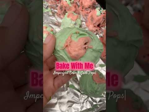 this was a CAKEPOP experience 🎄#asmr #baking #grinch