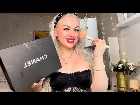 ASMR GRWM Chitchat | Life Updates & Tidelocker Luxury Unboxing (Gum Chewing, Nail Tapping)