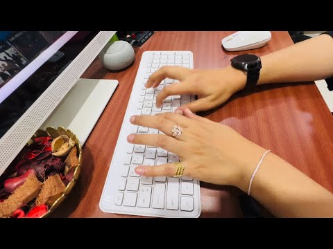 ASMR whisper - typing on keyboard (no talk)