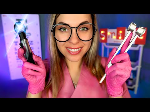 ASMR Deep inside your EARS Otoscope ear exam during Thunderstorm,  EAR CLEANING for Sleep