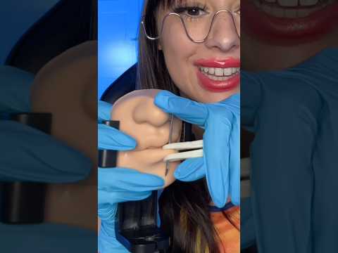 ASMR girl gives you new lip piercing #asmr #shorts #comedy