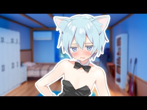 Your Catboy Friend Dresses in a Bunny Suit for You (Audio Role-Play) [ASMR]