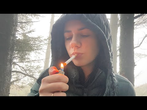 ASMR | Smoking & Rambles In The Forest 🌧️🍂 (Normal Voice)