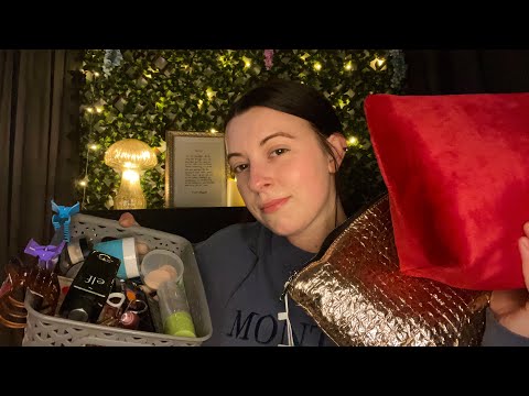 ASMR 90 Minutes of Realistic Makeup Application with Rummaging, Brush, & Sponge Sounds (25K SPECIAL)