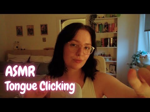 ASMR Sleepy Tongue Clicking & Slow Hand Movements | no talking