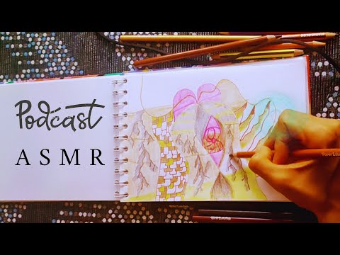 Dibujando y reflexionando ASMR PSICOLÓGICO "Arte Terapia" Mi experiencia -Serie Pensando en Voz Alta