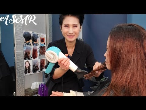 미용실 ASMR 뿌리 멋내기 새치커버   Hairdressing gray hair cover/Korean hair salon