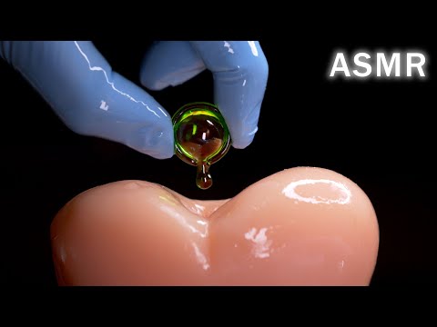 【ASMR】致死量のローションで肉厚耳マッサージ (1時間きもちイイ, 字幕)