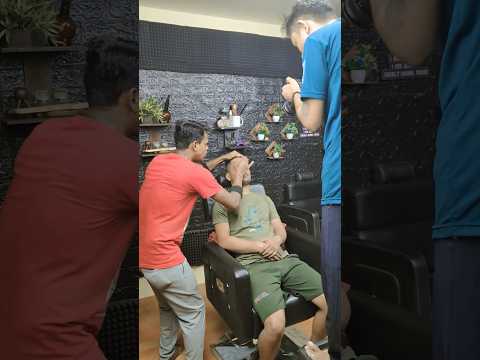 Strong Wrist Barber Head Massage Shooting #shorts