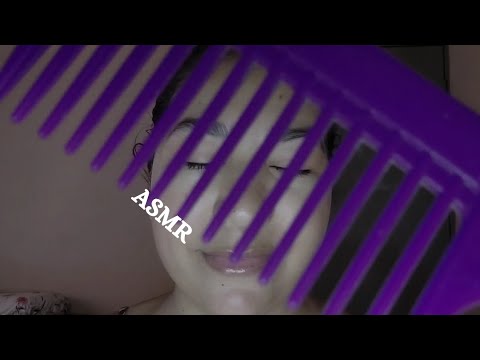 ASMR - Penteando Seu Cabelo em 3D | Sons Reais De Cabelo | Impossível Manter Os Olhos  Abertos 😌😴