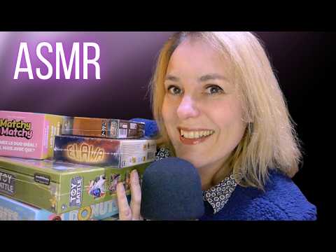 ASMR FR 🎲 J'ai craqué ! Nouveaux jeux de société à découvrir ensemble