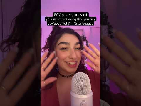 tell me how to say ‘goodnight’ in your language 🗺️ #asmr #languagelearning