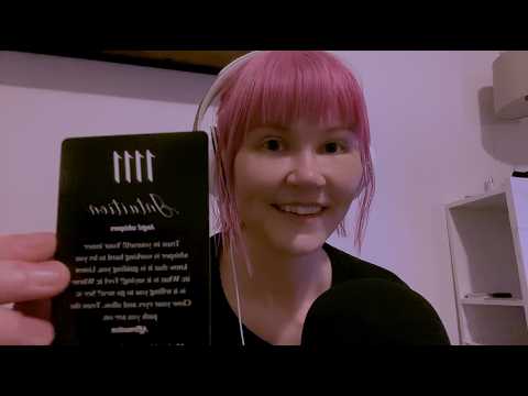 ASMR drawing cards 