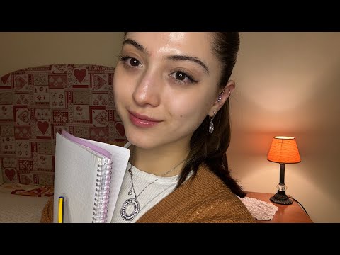 ASMR| Asking You Philosophical And Personal Questions. Writing sounds with Pen and Pencil *whispered