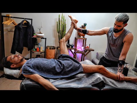 He Got Powerfull Mix Full Body Massage from Professional Massage Therapist