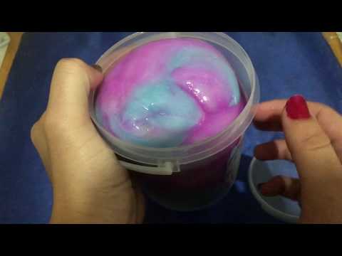 ASMR BOLINHAS DE ISOPOR NO SLIME (TAPPING, MOUTH SOUNDS)