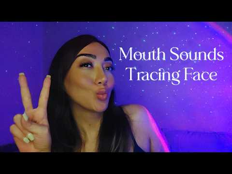 Asmr Mouth Sounds + Face Tracing ✨ Personal Attention for Deep Sleep 😴 