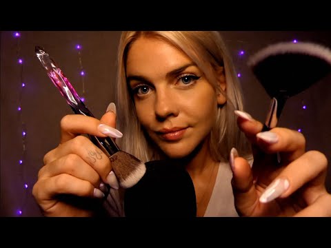 ASMR | Brushing tout doux sur le micro et ton visage 😴 + inaudible