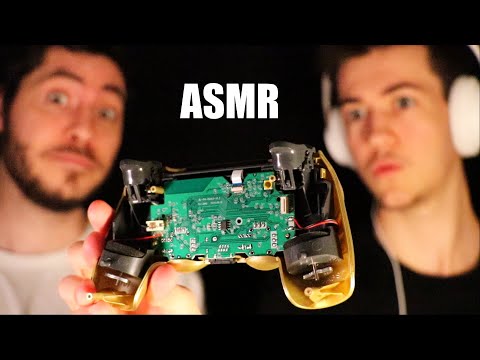 ASMR un abonné ouvre une fausse manette PS4