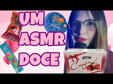 [ASMR] COMENDO DOCES COM MUITO SOM DE MASTIGAÇÃO