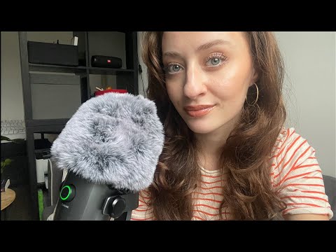 ASMR whispering positive affirmations (fluffy mic) 💫