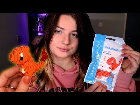 ASMR | Pokémon Charmander Nanoblock Unboxing & Building