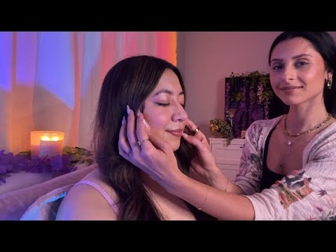 Loving Hair Play & Face Brushing | Scalp Massage, Fan Brush & Gentle Tracing on Real Person 💜