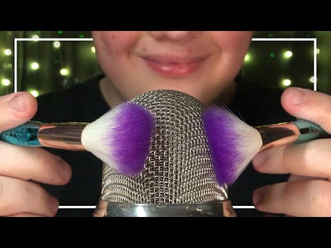 ASMR 1 Hour Intense Double Microphone Brushing! 💜🧜🏻‍♀️ (No Talking)