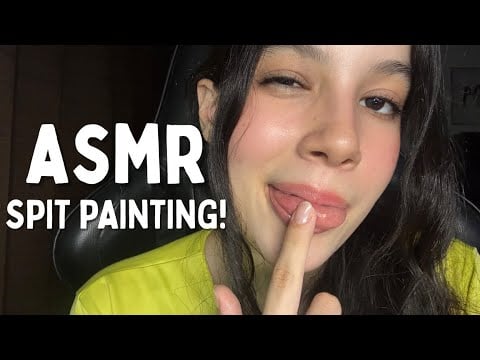 ASMR | SPIT PAINTING 💦🎨 