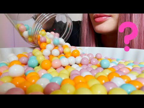 CHEWING GUM ASMR | How many can I chew? 🟣