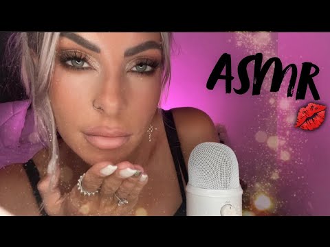 ASMR Inaudible Whispering & Soft Kisses